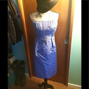 NWOT J.Crew Strapless periwinkle dress